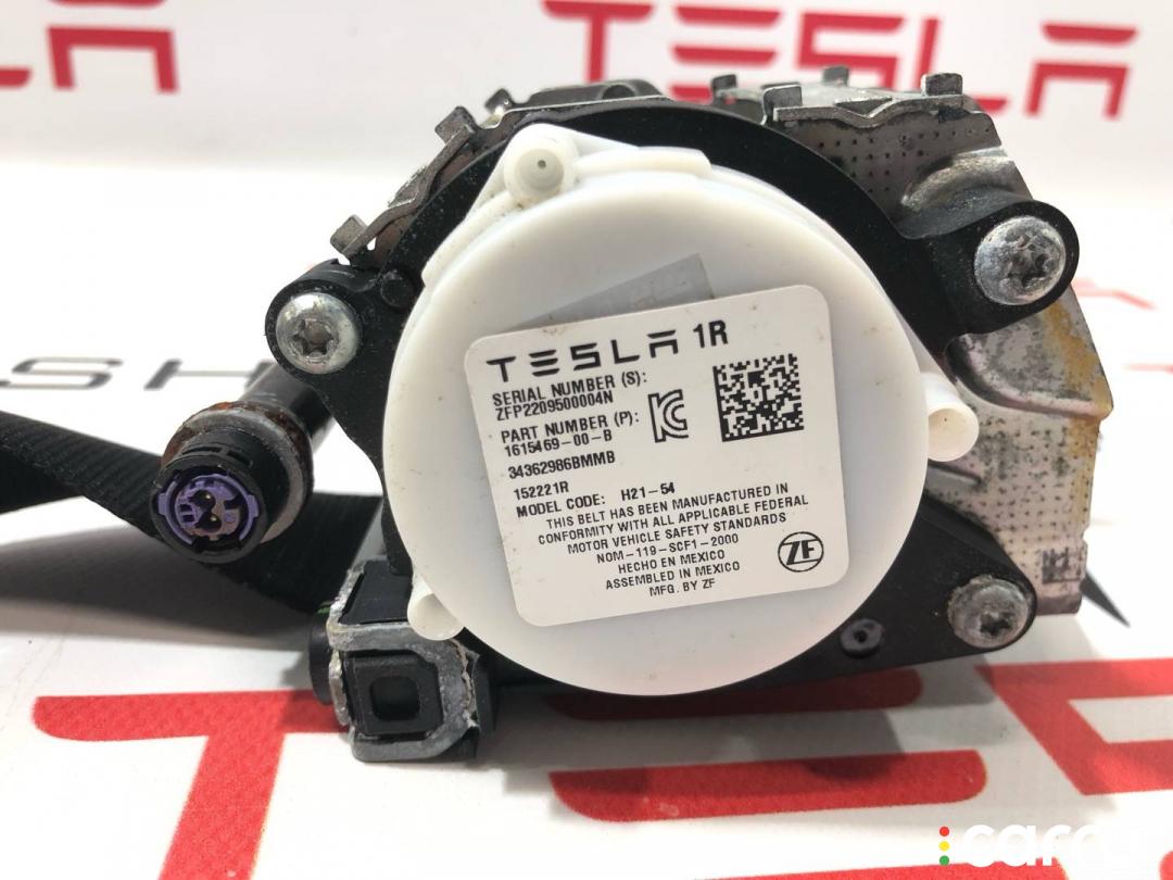 1615469-00-B Ремень безопасности передний правый Tesla Model X рест 2022г. - фото №4