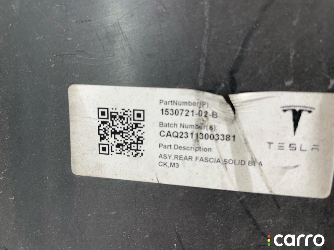 1108905-00-A, 1103556-00-A, 1083983-00-I, 1530721-02-B бампер задний Tesla Model 3 2019г. - фото №6