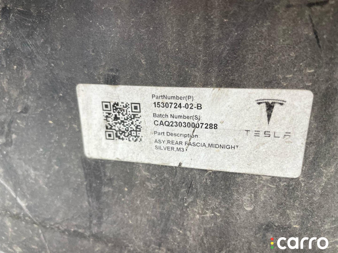 1108905-00-A, 1103556-00-A, 1083983-00-I, 1530721-02-B бампер задний Tesla Model 3 2019г. - фото №5