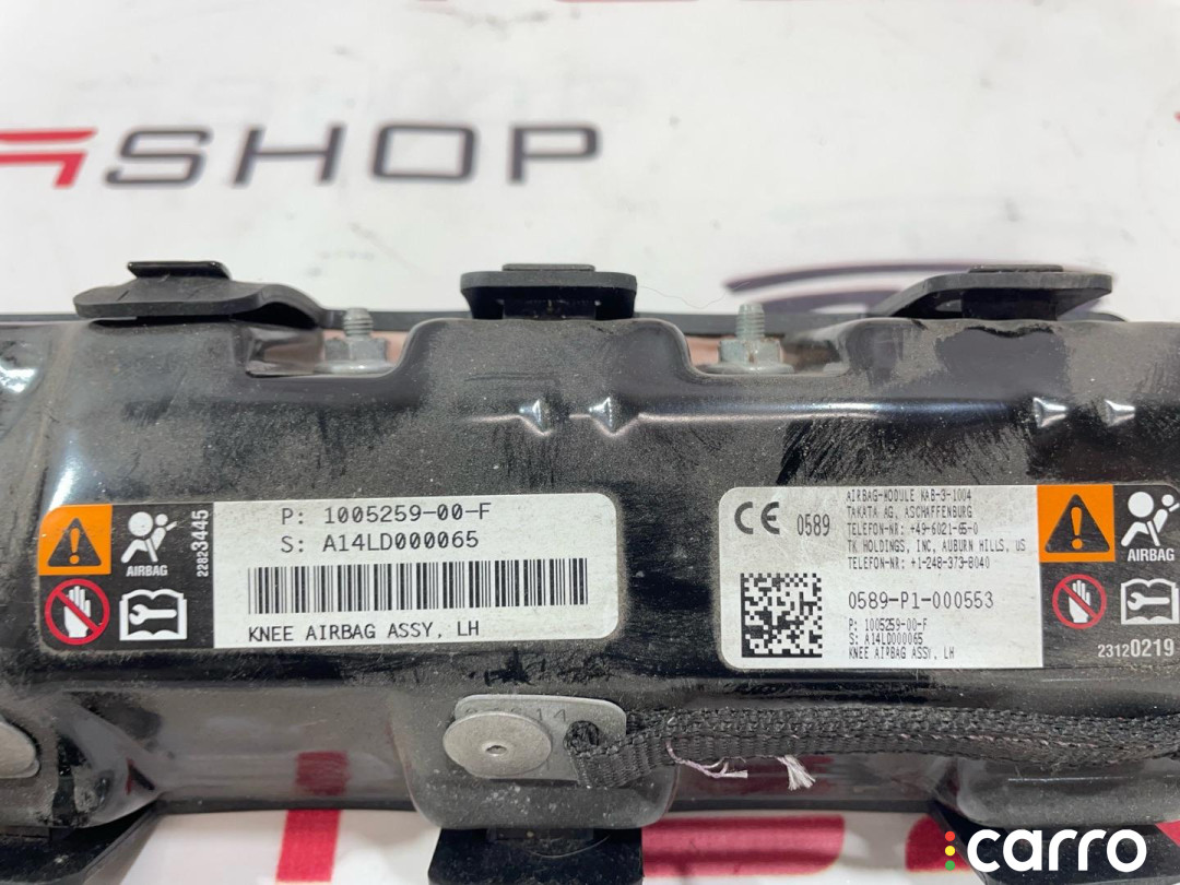 1005259-00-E Подушка безопасности коленная Tesla Model S 2015г. - фото №4