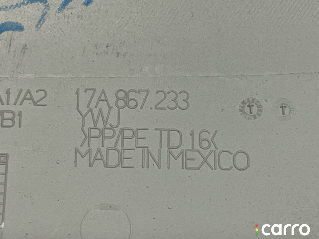 17A867233 обшивка стойки передней левая Volkswagen Jetta 7 поколение 2019г. - фото №1