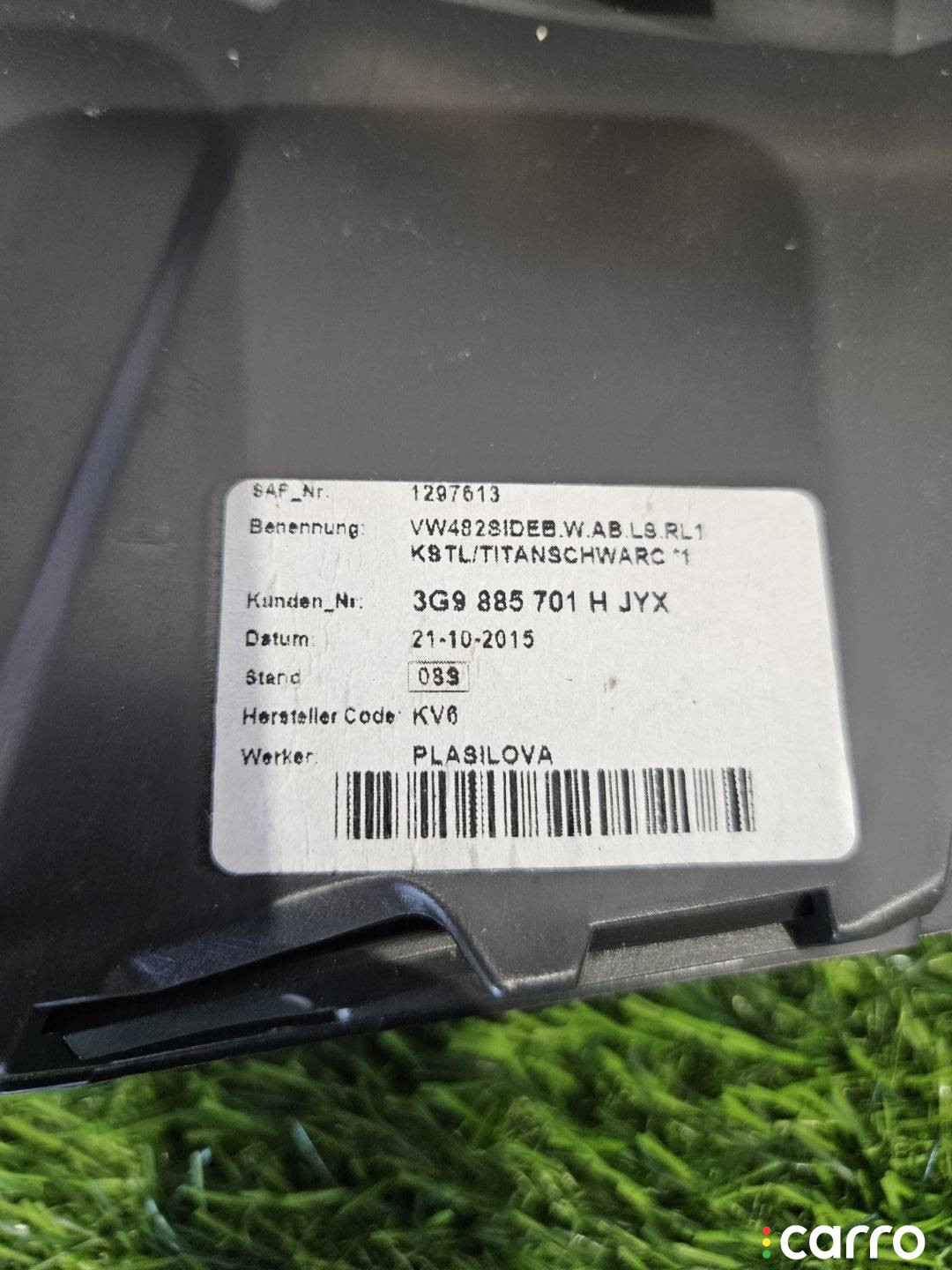 3G9885701H подушка безопасности сиденья задняя левая Volkswagen Passat B8 2016г. - фото №10