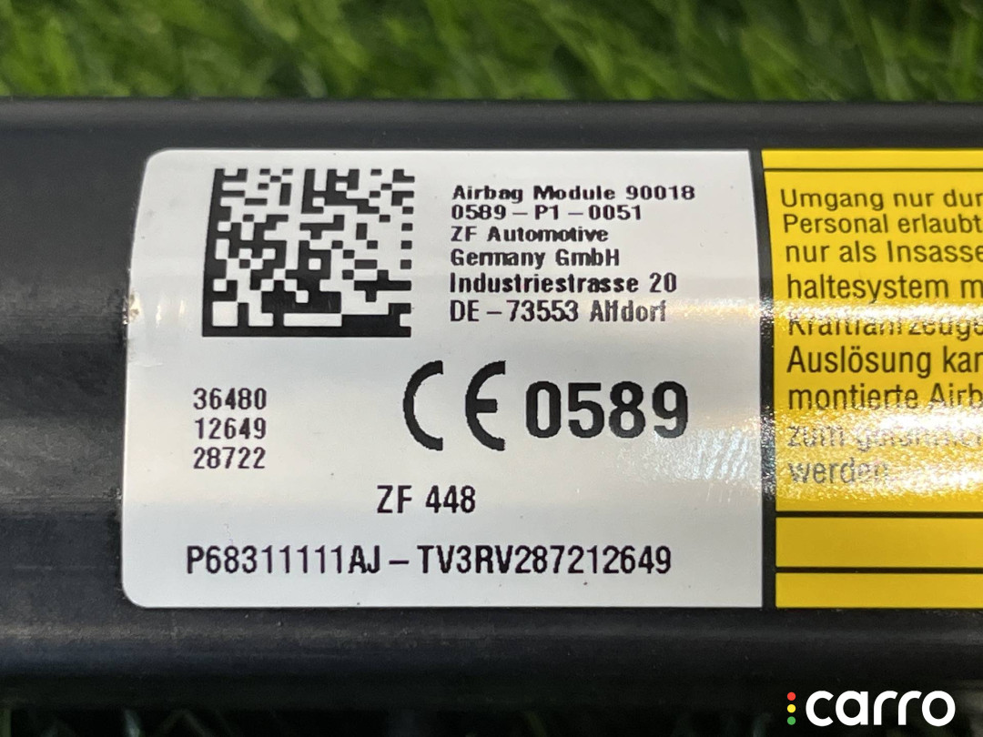 68311111AJ подушка безопасности боковая (шторка) левая RAM 1500 5 поколение 2022г. - фото №7