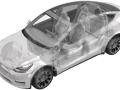 1473444-00-A, 147344400B датчик удара передний Tesla Model Y 1 поколение 2021г. - фото №2