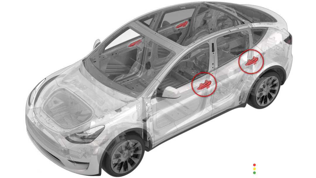 152811400D ручка наружная двери левой Tesla Model 3 1 поколение - фото №2