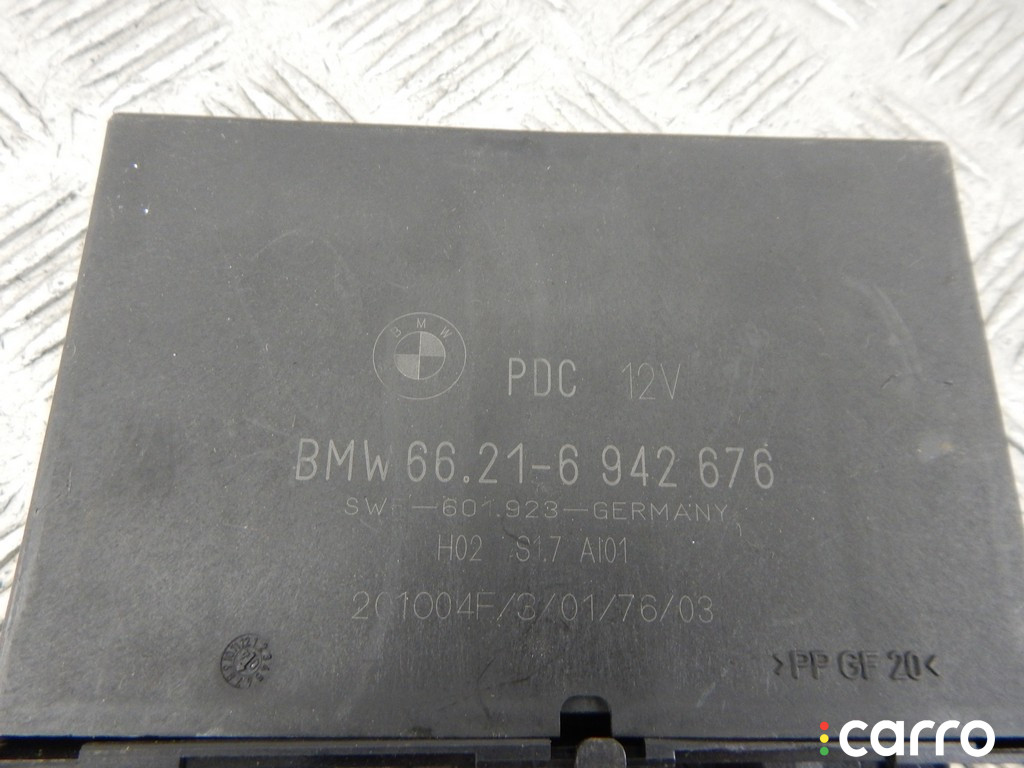 6942676, 6916406, 6921414, 6904010, 6985500, 6900412, 9116542, 66209129816, 66216942676, 66216921414, 66216916406, 66216904010, 8372271, 6958515, 66218372271, 9112454, 66219112454, 66216900412, 66209119427, 66216958515, 9119427, 66216985500, 66209116542, 9129816, 66210024192, 66211501091, 66211501090, 1501091, 0024192, 1501090 Блок управления парктрониками BMW X5-series (E53) 2004г. - фото №2