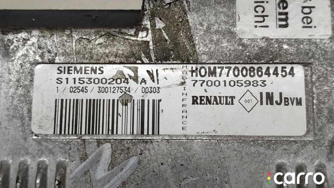 7700105983, S115300204A, HOM7700864454 блок управления двигателем Renault Espace 3 поколение 2001г. - фото №3