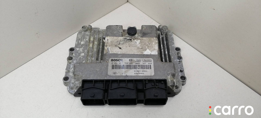 0281011390, 8200310863, 8200349846 блок управления двигателем Renault Scenic 2 поколение 2003г. - фото №1