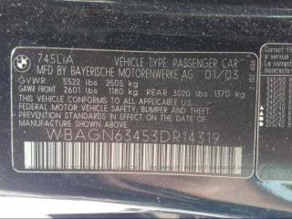 BMW 7 E65/E66 2003г. 4.4 л., M62 B44 (448S1), бензин - фото №9