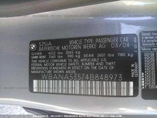 BMW 5 E60/E61 2004г. 2.5 л., M54 B25 (256S5), бензин, АКПП - фото №9