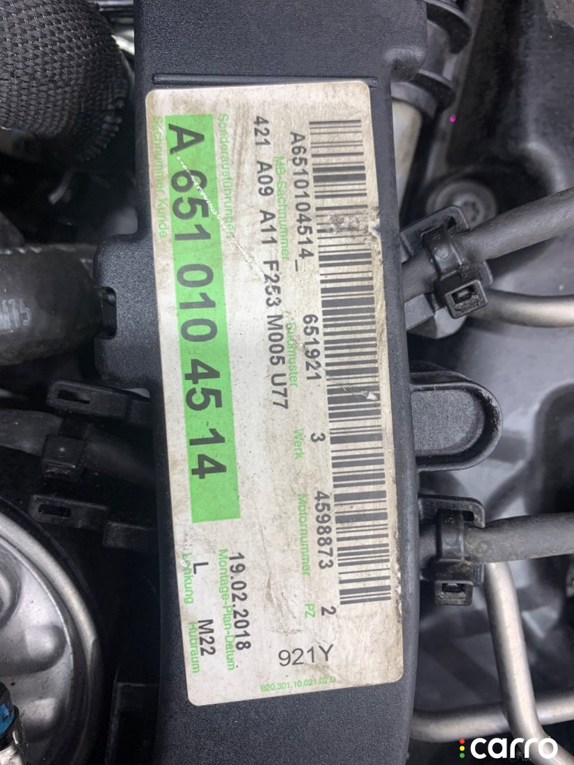 651921, 651, OM651.921, OM651 Двигатель Mercedes E W213 2018г. - фото №6