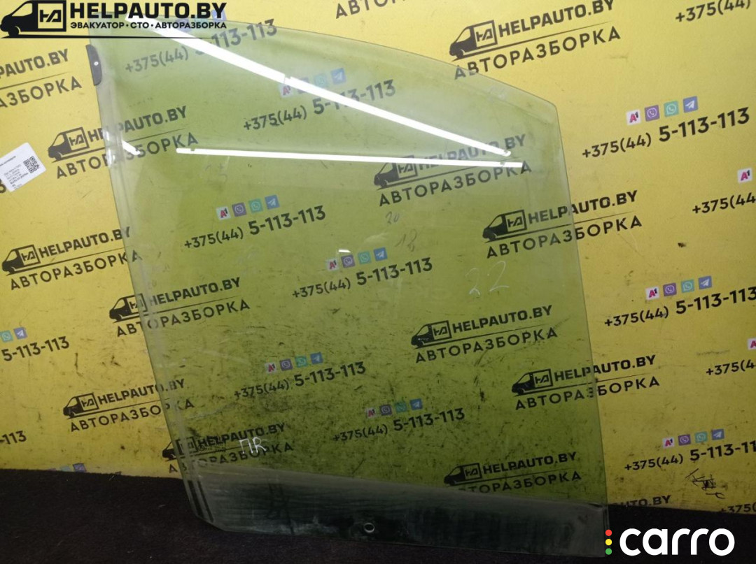 стекло двери передней правой Renault Scenic 1 поколение 1997г. - фото №1