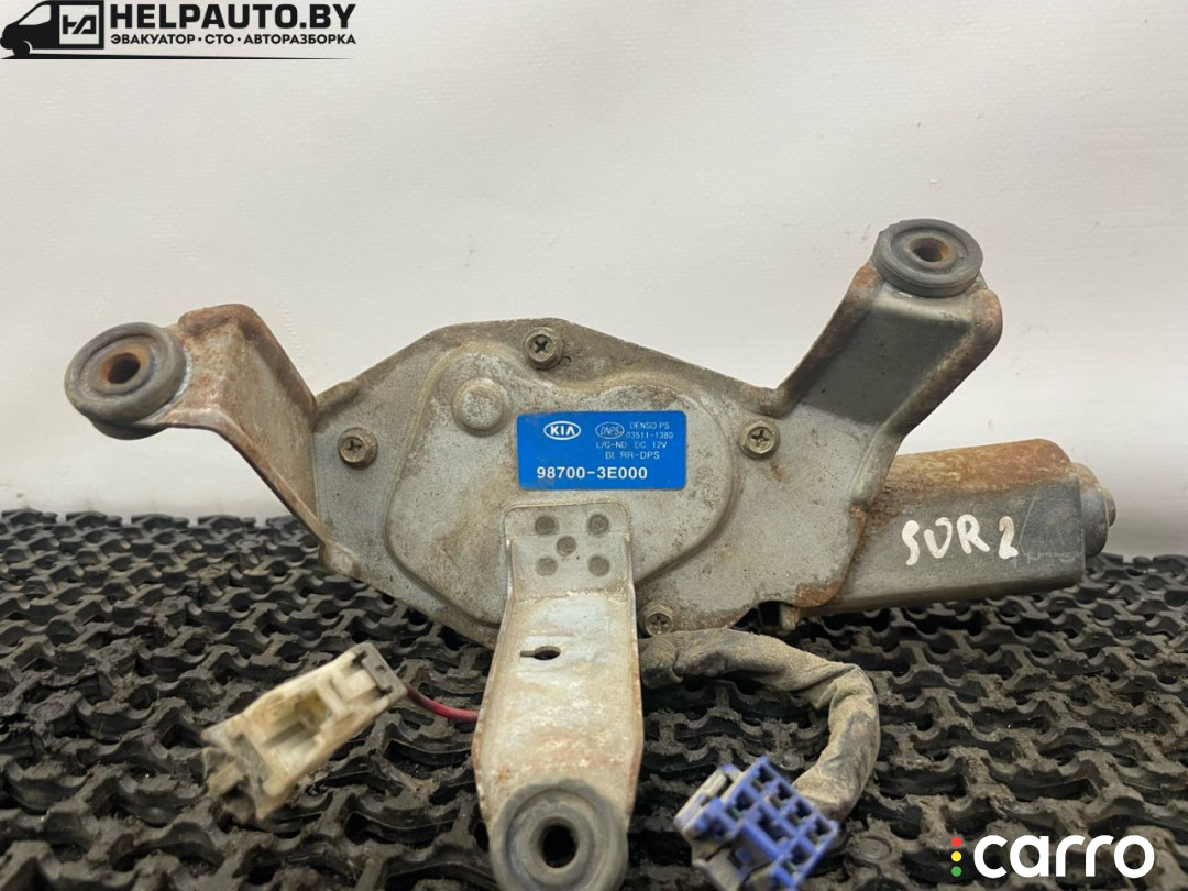 987003E000 моторчик заднего стеклоочистителя (дворника) Kia Sorento 1 поколение 2005г. - фото №1