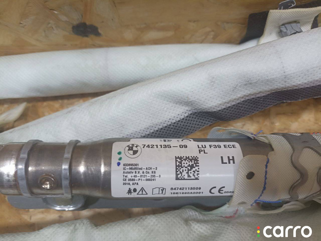 7421135, 72127421135 подушка безопасности боковая (шторка) левая BMW X2 F39 2018г. - фото №4