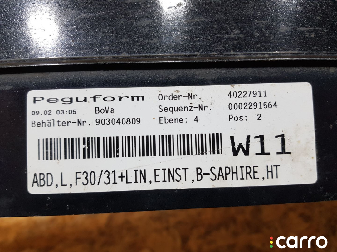 7256911, 51777312751, 51777256911, 7312751 накладка на порог левая BMW 3 F30/F31 2012г. - фото №7