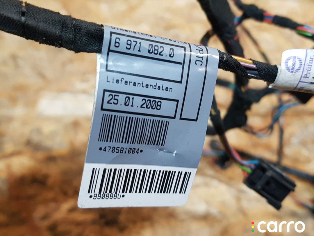 6971082, 9225038, 61126971082, 64119225038, 990888 проводка отопителя (печки) BMW X6 E71 2008г. - фото №3