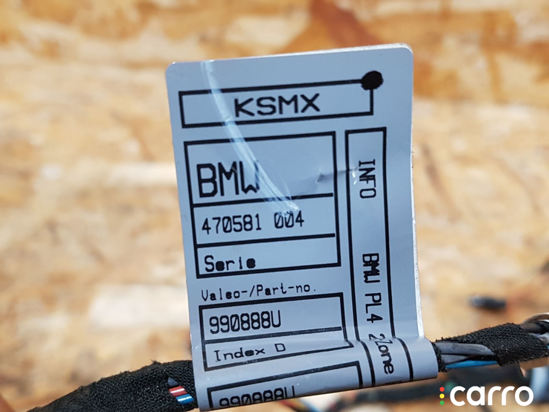 6971082, 9225038, 61126971082, 64119225038, 990888 проводка отопителя (печки) BMW X6 E71 2008г. - фото №4