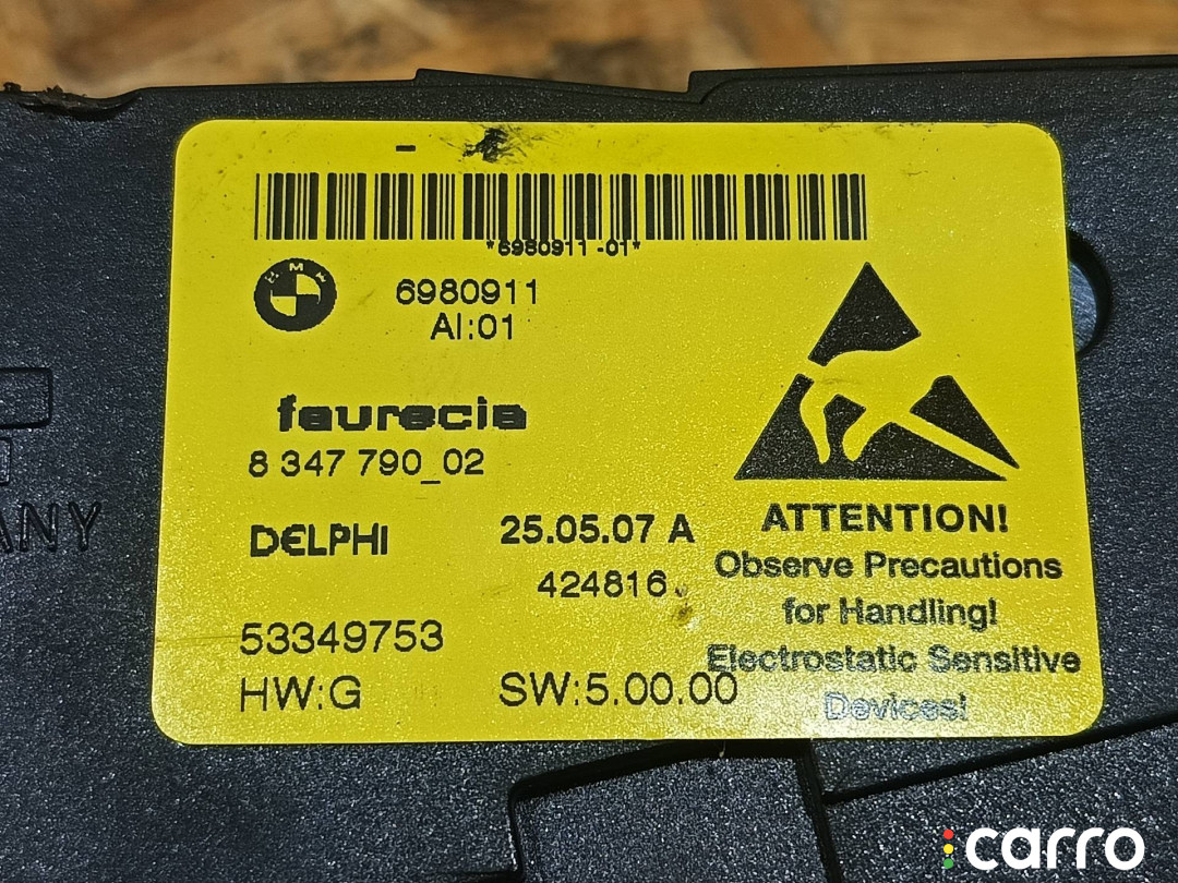 6980911, 8347790, 61316980911, 61319275067, 9275067 модуль управления сиденьем передний левый BMW X5 E70 2007г. - фото №4