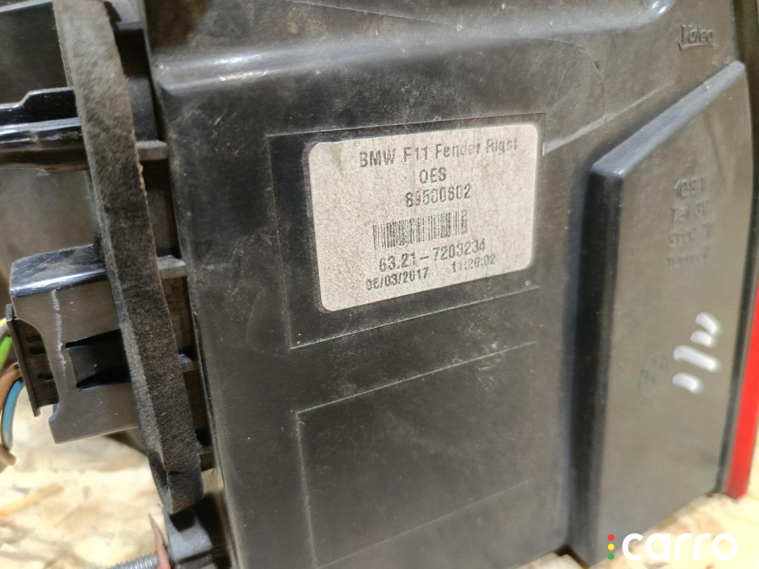 63217203234, 7370346, 7203234, 63217370346 фонарь задний правый BMW 5 F10/F11 2011г. - фото №6