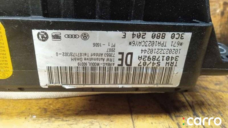 3C0880204E подушка безопасности пассажира Volkswagen Passat B6 2008г. - фото №3