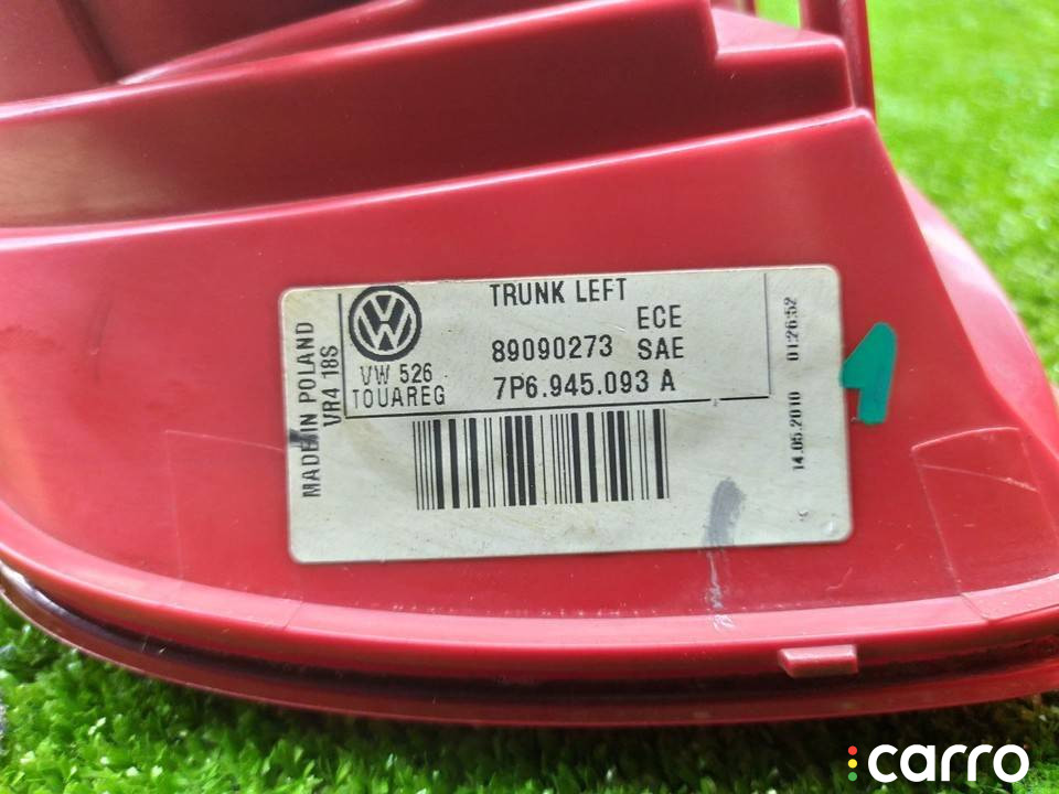 7P6945093A фонарь крышки багажника левый Volkswagen Touareg 2 поколение 2011г. - фото №8