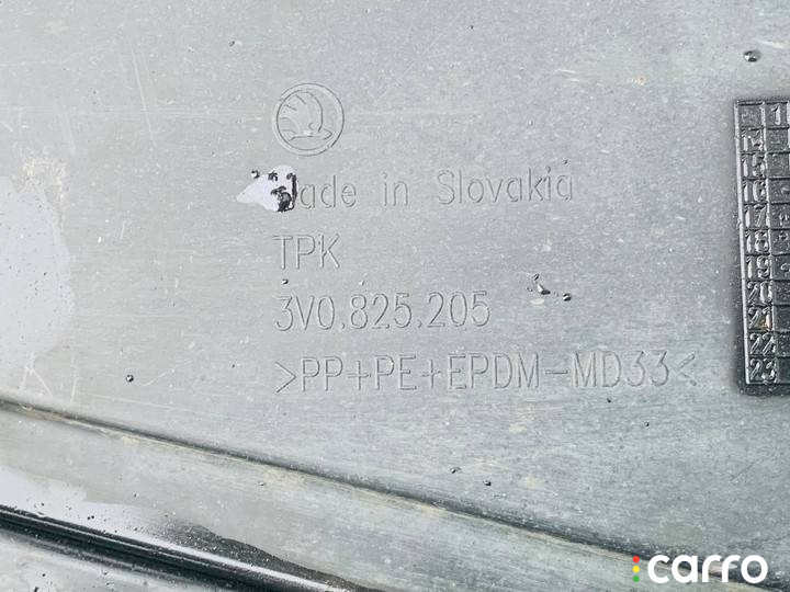 3V0825205 защита днища Skoda Superb 3 поколение 2019г. - фото №6