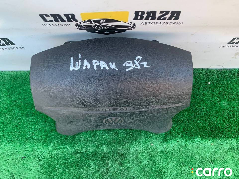 7M0880201AE01C подушка безопасности водителя Volkswagen Sharan 1 поколение 1997г. - фото №3