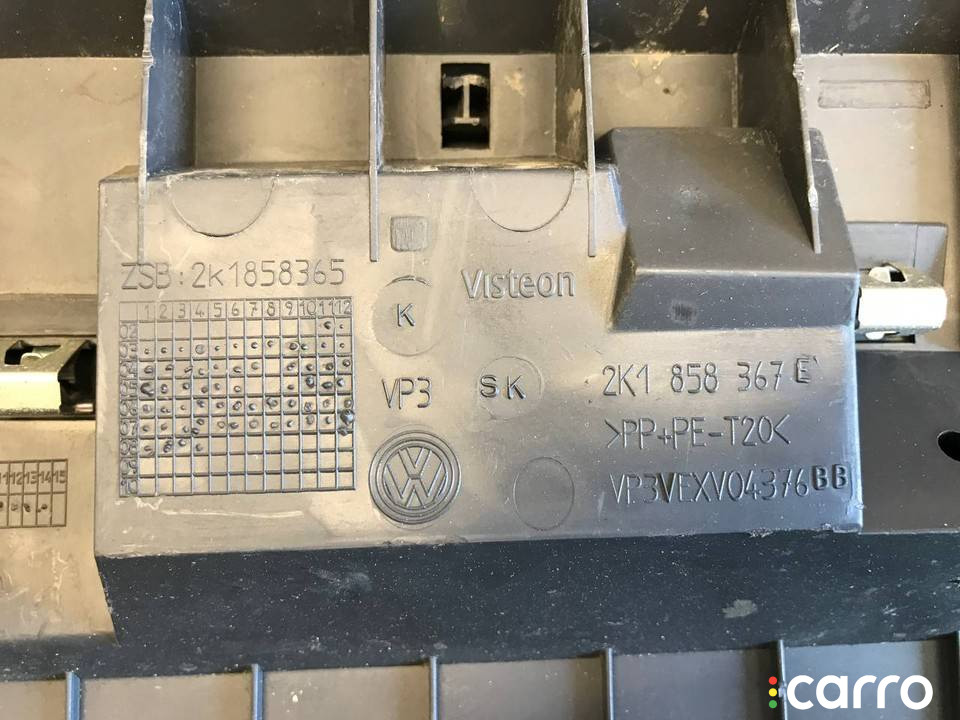 2K1885367E декоративная накладка торпедо Volkswagen Caddy 3 поколение 2010г. - фото №7