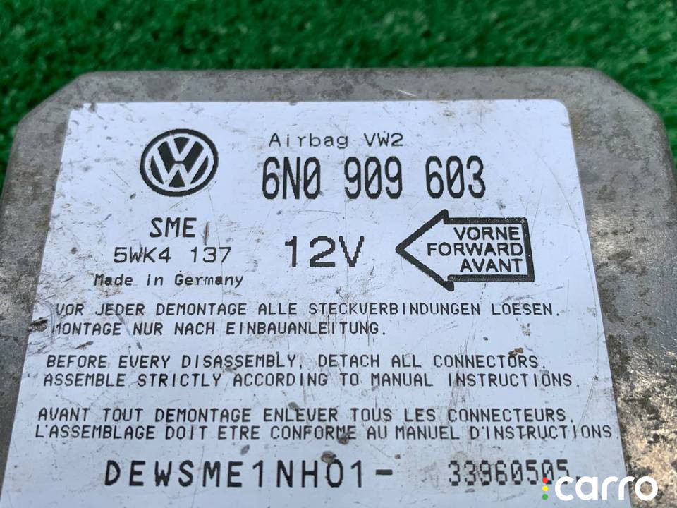 6N0909603 блок управления подушками безопасности Volkswagen Golf 3 поколение 1993г. - фото №8