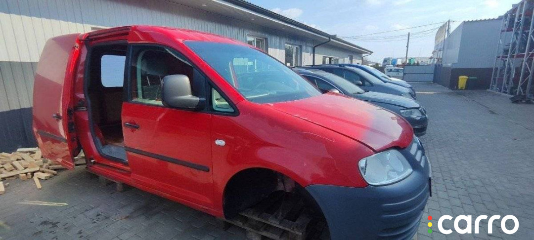стойка кузова центральная левая Volkswagen Caddy 3 поколение 2006г. - фото №5