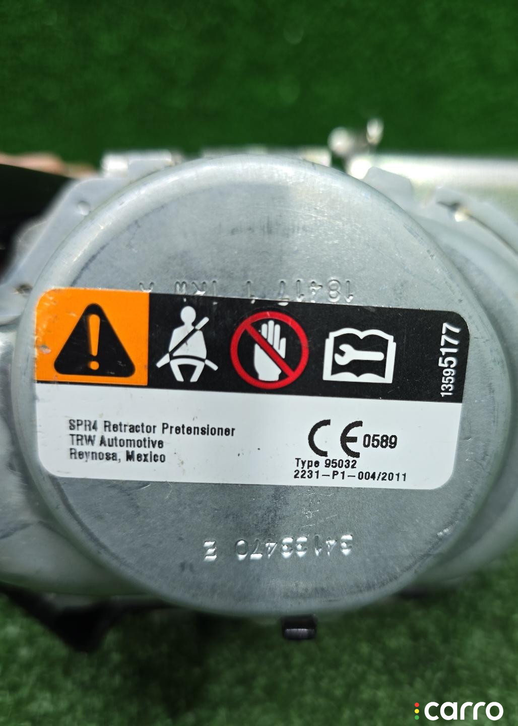 72117497783, 7497783, 2231-P1-0042011 ремень безопасности задний левый BMW X3 G01 2018г. - фото №4